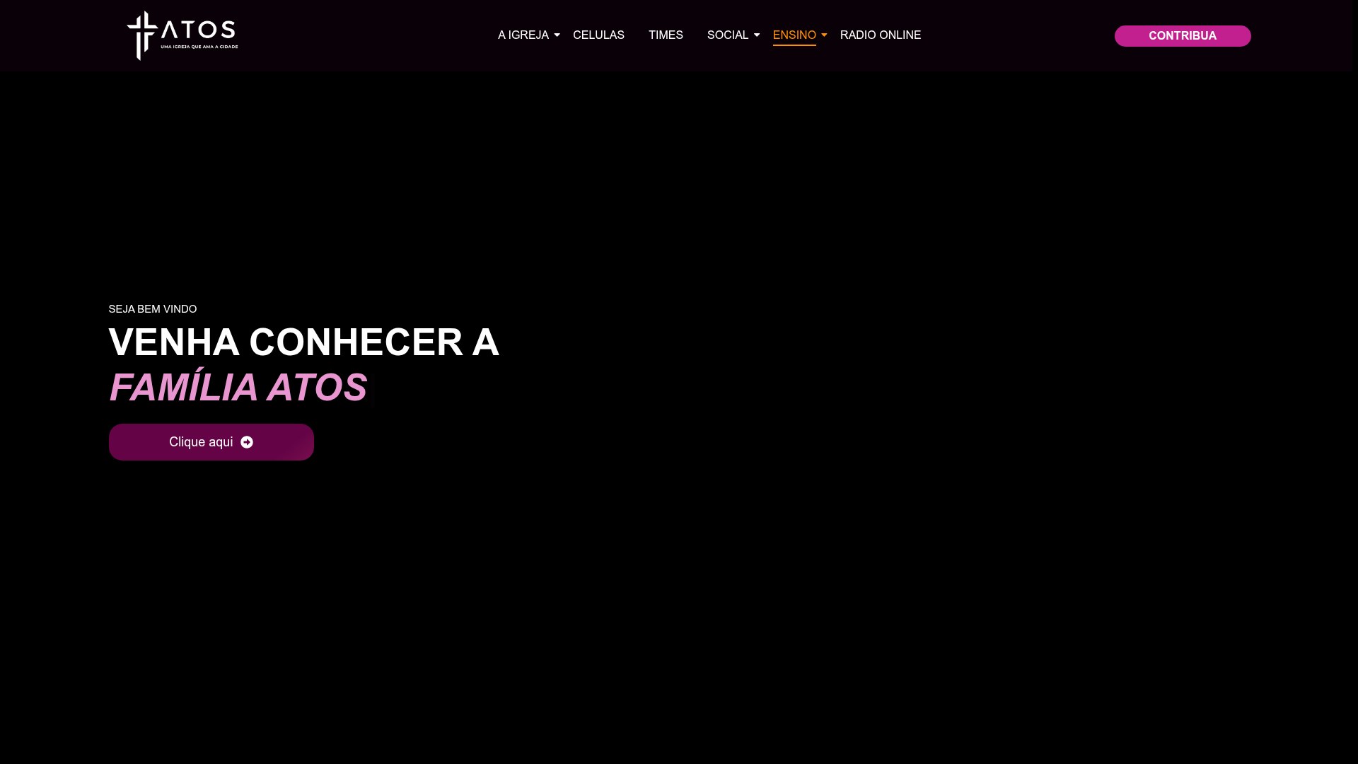 Preview do site Igreja Atos