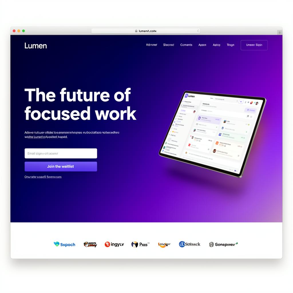 Preview do site Lumen Launch