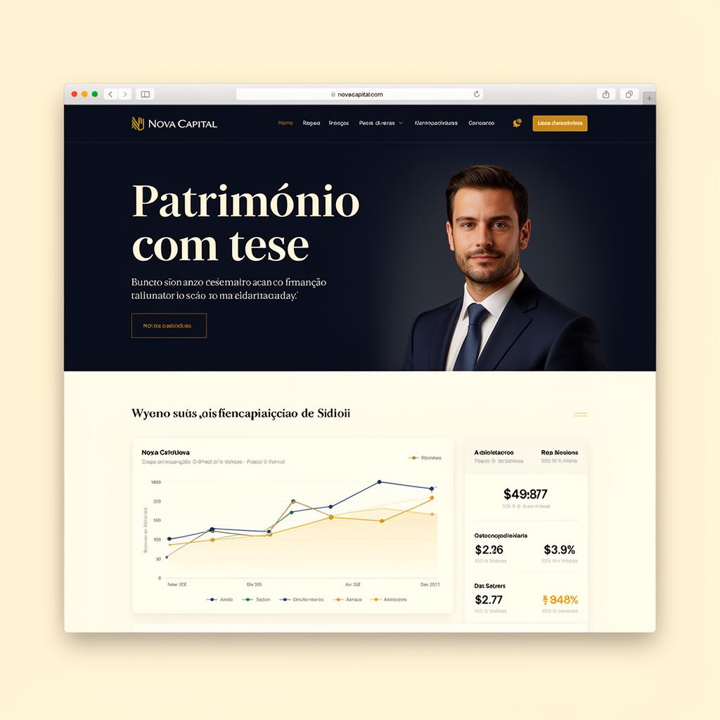Preview do site Nova Capital